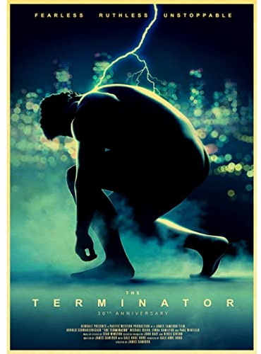 Poster Terminator Poster Filmplakat Leinwand Malerei Poster Und Drucke Wandkunst Bilder Wohnkultur 50X70Cm Kein Rahmen