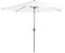 Parasol fijo Redondo de jardín de 270 cm diámetro, Mástil central, Redondo de Aluminio, Color Beige, Salida de viento, Tela gramaje 180 gr Sombilla terraza o bar, Parasoles de piscina.
