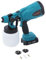 KATSU FIT-Bat 21V Pulverizador de Pintura a Batería con 1,5Ah Batería y Cargador, 800ml con Boquilla 1,5mm 1,8mm y 2,5mm para Pintar Techos Vallas Paredes y Muebles