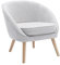 Vente-unique-Sessel - Stoff - Hellgrau - Lindale