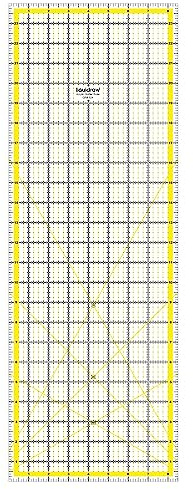 Liquidraw Rectangle Quilting Ruler, Transparent Acrylic, 8.5 x 24in