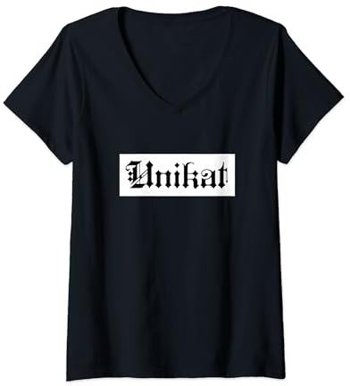 SDP logo Unikat T-Shirt mit V-Ausschnitt