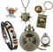 P zee PUNZEE ET VOUS NOUS DIREZ MERCI One Piece Manga - Orologio da taschino, braccialetto, portachiavi, collana, badge pin, accessorio luffy, cappello di paglia, regalo, argento, analogico
