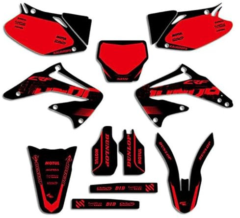 ENARUI Grafiche Adesivi per Honda CRF 450 CRF450R 2002 2003 2004 e Numero Personalizzato Gratuito