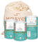 MABYEN Set per la preparazione della nascita della mamma, con 2 tè al lampone e 1 bagno di fieno, 3 prodotti + sacchetto di stoffa, set regalo per la gravidanza, bagno