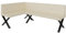FURNISTAR Eckbank Akiko Metal X - Eckbankgruppe für Ihrem Esszimmer, Küche modern, Sitzecke, Essecke. Perfekt für Küche, Büro und Rezeption. Solide und Starke Verarbeitung. (128x196-Links-Soft18)