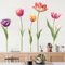 Amimagen Wandtattoos 5 Große Tulpe Blumen Wandaufkleber - Wildflower Floral Garden Wandsticker - Mädchen Schlafzimmer Wohnzimmer Sofa TV Hintergrund Haus Wanddekor