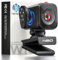 NBD Cámara Web 2K con Enfoque Automático (15cm-3m) - Cubierta de Privacidad Física, Rotación 360°, Compatible Skype/Zoom/PS5 - Incluye Mando a Distancia