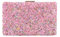 MODELISA - Bolso Clutch Cartera De Mano Cadena De Hombro Piedras Boda Noche Evento Mujer (Rosa)