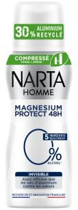 Narta Deodorant homme invisible magnesium protect 48h - Le flacon de 100mL