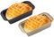 Molde Plumcake antiadherente de acero al carbono – Juego de 2 moldes para Plumcake rectangulares – Molde para horno rectangular, medidas 18,3 x 9,5 x 5 cm – Molde Plumcake para pan y pasteles