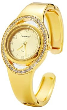 Uhren Damen – Luxuriöse Damenuhr in Gold | Damen Uhren | Damenuhren | Armbanduhren für Damen | Damenuhr Gold | Uhr Gold Damen | Spangenuhr Damen | Goldene Uhr Damen | Uhr Damen Gold (Gold-Gold)