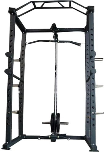 PUFAHAU Professionelles Squat Rack Krafttrainingsgerät Home Sports Power Rack, Multifunktions-Squat Rack Indoor Langhantelständer Fitnessgeräte Umfassend
