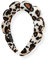 Bottega della Principessa - Make-up Haarband Leopard Damen – Gepolstertes Velvet Stirnband mit Leopardenmuster für Gesichtspflege & Beauty Routine – Waschbar mit elegantem Organza-Etui