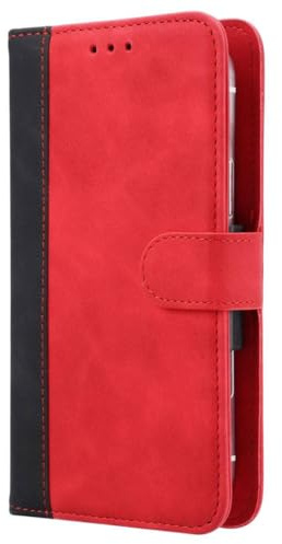 BMPNLSZ Handyhülle für Shift SHIFT5me Hülle Leder, Premium Leder Flip Case Schutzhülle Tasche Handytasche für Shift SHIFT5me Handy Hüllen Cover (4,97) - Rot-XHDFG