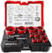 EZARC M42 BiM-Lochsägen Set (Pro), Ø 19-64 mm (16-teilig) Lochsäge Set, Maximale Schnitttiefe 48mm, Für Aluminium, Stahl, Gipskarton, Holz, PVC-Platte und Kunststoff