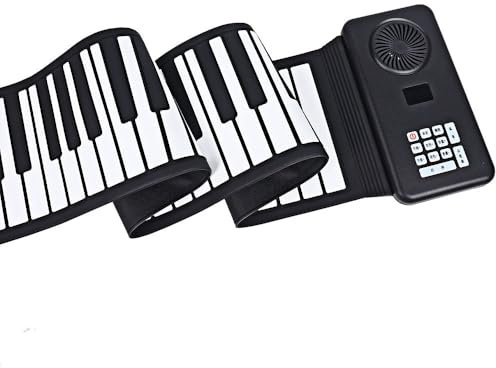 NEWFUN Piano Pliable 88 Touches, Piano Portable, Support MIDI/Bluetooth, 16 Sons et Rythmes, Portable et Pliable, Convient aux Enfants Adultes débutants Cadeaux