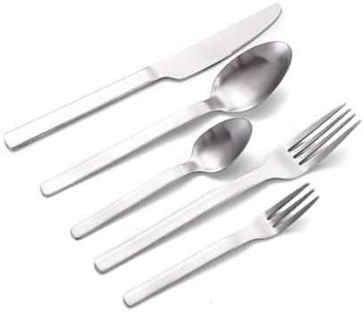 ECHTWERK Tafelbesteck Angelini, 60-teilig, Essbesteck für bis zu 12 Personen, Edelstahl 18/10, hochglänzend, Hochwertiges Besteck Set für Esstisch, Spülmaschinengeeignet