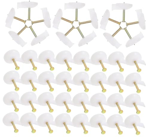 Ipetboom 100pcs 18mm Metal Masonry Nails for Brick Wall Fixing, Cement Thumbtacks Large Head for Curtain, Wall Space, and Fabric Hanging