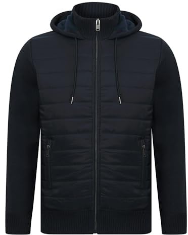 Kensington Eastside Men's Lightweight Quilted Hooded Jacket Top