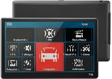 Navigation Automobile GPS 7 Pouces pour camions et véhicules avec Bluetooth, 256 Mo + 16 Go de Stockage, Compatible Les Poids Lourds(Bluetooth)