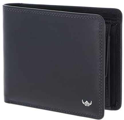 Golden Head Leder Geldbörse Polo RFID Protect Scheintasche 1162 Marineblau dunkelblau