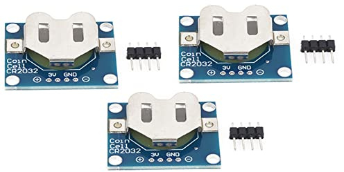 RASTKY Button Battery Holder Module High-Performance Electrical Accessories for CR2032 Coin Cell, 3pcs Mounting Board for Breadboard Usage