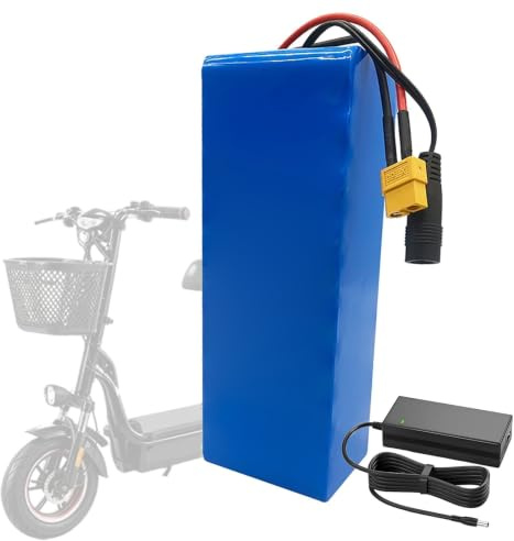 Batteria Ricaricabile Agli Ioni Di Litio Da 36 V 16 Ah, Modello 10S3P A Lunga Durata Con Protezione BMS E Caricabatterie, Batteria Di Ricambio Per Monopattino Elettrico.