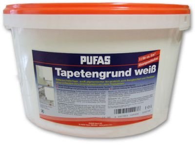 Pufas Tapetengrund 10 Liter weiss Tapeziergrund