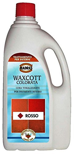 waxcott Rouge Cire tonalizzante et invecchiante pour tomettes sol et manufacturés Lt.1 Madras