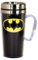 Spoontiques - Insulated Travel Mug - Batman Logo Coffee Cup - Coffee Lovers Gift - Funny Coffee Mug - 15 oz - Black