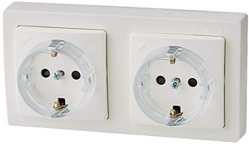 Simon - 73433-50 base schuko doble monobloc s-73 loft bl Ref. 6557360358