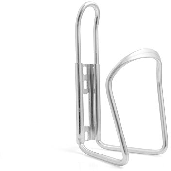 System-S Fahrrad Rad Flaschenhalter Getränkehalter Trink-Flaschen-Halterung Silber-Farben