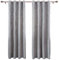 WOLTU Thermovorhang Kälteschutz 2er Set Verdunklungsvorhänge Ösen Vorhang Blickdicht, 250g/m² Schwere Wärmeisolierende Vorhänge Damast Optik Gardinen Wohnzimmer Schlafzimmer, 135x225 cm Dunkelgrau