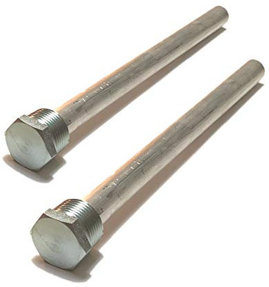 RV Anode Rod paquete de 2 calentadores de agua de magnesio para su inversión - 9.25 pulgadas de largo 3/4 pulgadas hilos Suburban Mor-Flo 6 galones