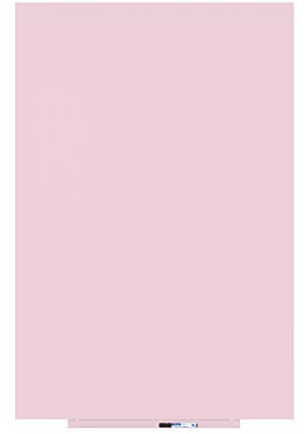 Rocada | Bunte Magnetwand 100 x 150 cm | Wand Tafel Magnetisch, mit Stiftablage und trocken Abwischbar | Magnettafel Rahmenlos | Pink Whiteboard - RAL Farbe 490
