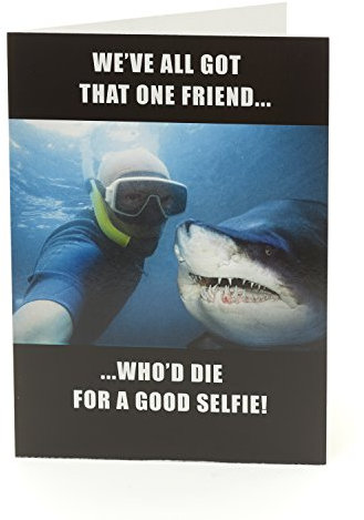 Funny Humorvolle Selfie Geburtstagskarte Meme