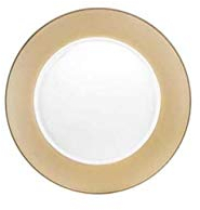 SWEET HOME Sottopiatto in Vetro Trasparente con Fascia Oro cod.SV00321LU cm diam.32 by Varotto & Co.