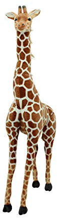 Sweety Toys 10592 XXL Riesen Giraffe stehend 196 cm, Plüschgiraffe, Giraffe für Kinderzimmer, Dekogiraffe
