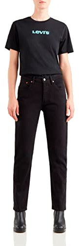 Levi's 501 Crop, Jeans Donna, Black Sprout, 26W / 26L