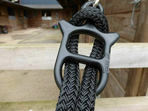 Equipride Idolo Tether Tie Safety Horse Pony & Clip Quick Release Stable & Horse Box Tying (Black)