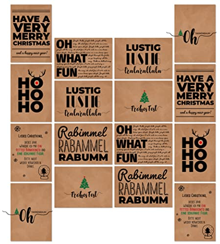 Weihnachtspostkarten - Kraftpapier