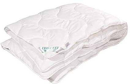 Bach's Betten Welt Ganzjahresdecke Lyocell Tencel 100% Natur Duo Decke sehr hoher Schlafkomfort Bezug 100% Baumwolle - Duo Decke Lyoba (155 x 220 cm)