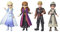 Disney Frozen Kleine Puppe, Multipack, inspiriert von der Eiskönigin 2, enthält Anna, Elsa, Kristoff und Honeymaren