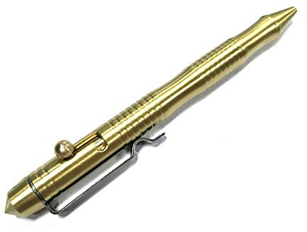 Massiver Messing-Stift mit einziehbaren minen und Bolzen-Aktion, tragbarer feiner Signatur-Stift, Kugelschreiber für Business Büro, 0,5 mm, 1 Stück