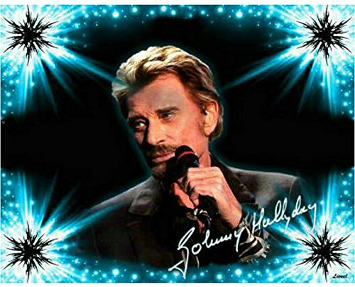 ANnjab Johnny hallyday Aigle Bricolage 5D Diamant Peinture Cristal Broderie Point de Croix Strass Broderie Peinture Art Artisanat Maison décoration Murale (c(Carré 40x50cm)