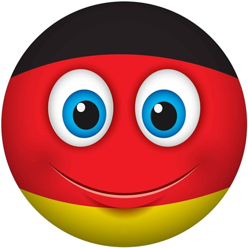 Kleberio Aufkleber Germany Deutschland Fahne Flagge wetterfest Autoaufkleber Wohnmobil für Helm Mülltonnenaufkleber Wohnwagen Moped Coole Sticker Set Car Sticker Aufkleber Auto Kinderzimmer 10 x 10 cm