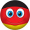 Kleberio Aufkleber Germany Deutschland Fahne Flagge wetterfest Autoaufkleber Wohnmobil für Helm Mülltonnenaufkleber Wohnwagen Moped Coole Sticker Set Car Sticker Aufkleber Auto Kinderzimmer 10 x 10 cm