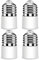 EXTRASTAR 4-Pack E27 a E14 Socket Converter Socket Adapter Adattatore di base per lampada di alta qualità per lampadine a LED e lampadine a incandescenza e lampadine CFL