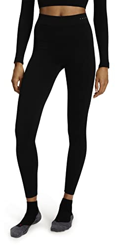 FALKE Damen Baselayer-Hose Maximum Warm Long W Ti Funktionsmaterial schnelltrocknend 1 Stück, Schwarz Black 3000, M